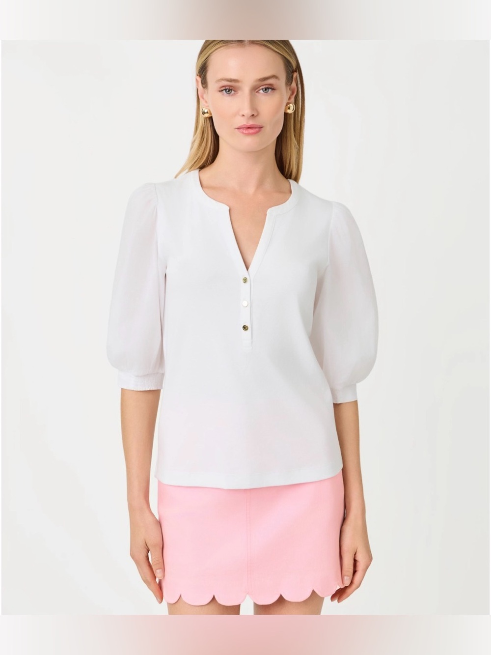 Lilly Pulitzer Ronson Knit Top in Resort White